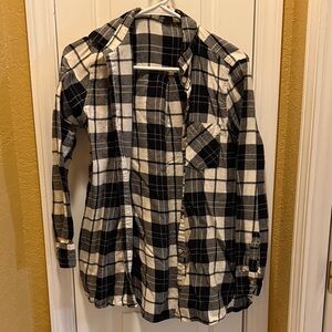 Old Navy Monochrome Plaid Tunic